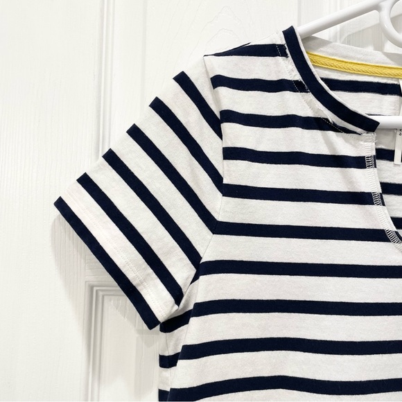 Anthropologie Split Neck Striped T Shirt - Picture 4 of 11